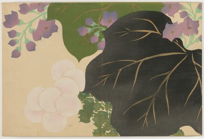 Blumen von Hundert Welten: Chrysantheme und Paulownia von Kamisaka Sekka