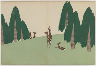 Blumen von hundert Welten (Momoyogusa): Kasuga-Ebene von Kamisaka Sekka