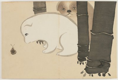 Blumen von hundert Welten (Momoyogusa): Welpen von Kamisaka Sekka
