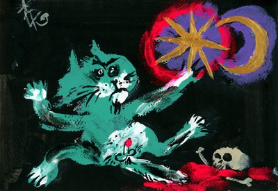 Hexenkatze himmlischer Zauber von Kanat Ibragimov