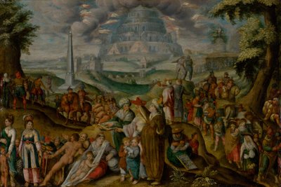 Die Verwirrung der Sprachen, 1600er Jahre von Karel van Mander the Elder