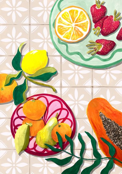Bunte Sommerfrüchte von Karen Menzenbach