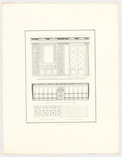 Ansichten des Schlosses Krzescowice, Blatt 52 der Folge Sammlung architektonischer Entwürfe von Karl Friedrich Schinkel