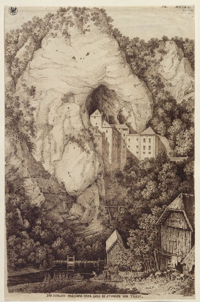 Das Schloss Prediama oder Lueg XII Stunden von Triest von Karl Friedrich Schinkel