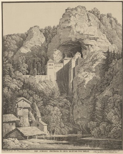 Schloss Predjama von Karl Friedrich Schinkel