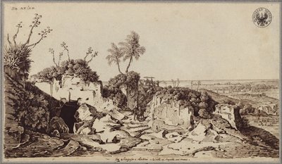 Zwischen Syrakus und Lentini mit Blick auf Augusta und das Meer von Karl Friedrich Schinkel