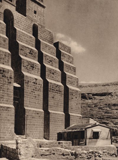 Mar Saba, Strebepfeiler der Klosterkirche von Karl Grober