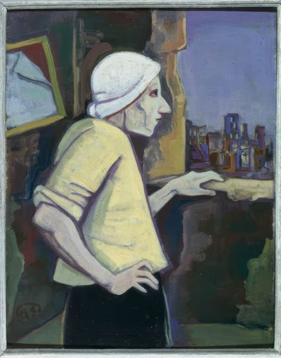 Frau am Fenster von Karl Hofer