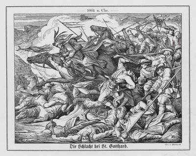 Schlacht von St. Gotthard von Karl Ludwig Adolf Ehrhardt