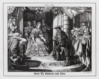 Rückkehr des Heiligen Römischen Kaisers Karl VI. nach Wien von Karl Ludwig Adolf Ehrhardt