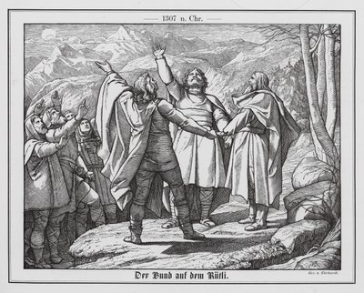 Der Schwur auf dem Rütli von Karl Ludwig Adolf Ehrhardt