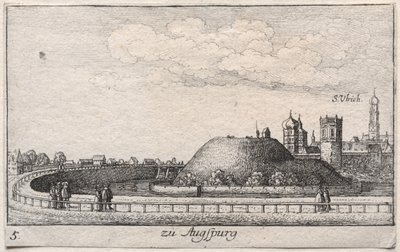 Amoenissimae aliquot locorvm...: Platte 5, Augsburg von Karl Ludwig Bernhard Buchhorn