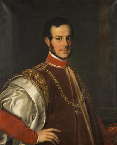 Porträt von Prinz Johann Adolf II. von Schwarzenberg 1799-1888, 1852 von Karl Ludwig Philippot