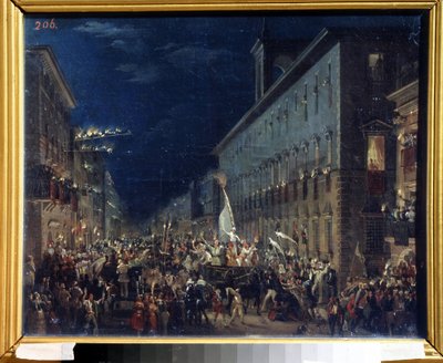 Politische Demonstration in Rom (Italien) von Karl Pavlovich Bryullov