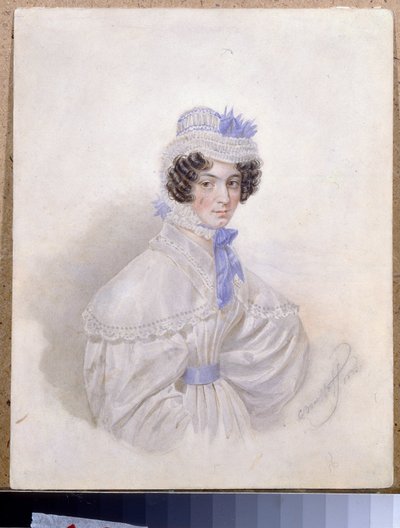 Porträt von Anna Borisovna Bakunina (1802-1835) von Karl Pavlovich Bryullov