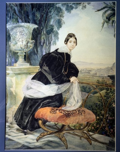 Porträt der Großherzogin von Russland Elisabeth Saltykova (1802-1863) (1833-1835) von Karl Pavlovich Bryullov