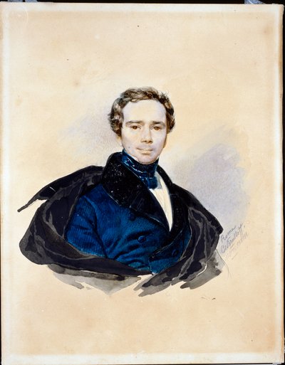 Porträt von Feodor, Prinz Galitzine von Karl Pavlovich Bryullov