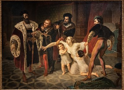 Das Opfer von Ines Di Castro (Tod von Ines Di Castro) von Karl Pavlovich Bryullov
