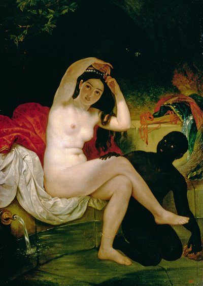 Virsavia, oder Badende mit einem Negersklaven von Karl Pavlovich Bryullov