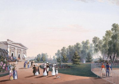 Ansicht des Parks in der Nähe des Jelagin-Palastes von Karl Petrovich Beggrov