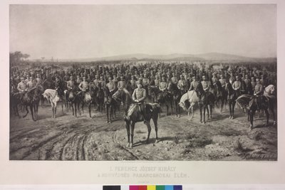 Kaiser Franz Joseph I. an der Spitze der ungarischen Territorialarmee von Karl Ritter Von Kobierski