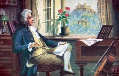 Wolfgang Amadeus Mozart von Karl or Carl the Younger Schweninger