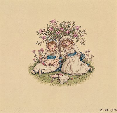 Illustration für den Valentinstag, 1902 von Kate Greenaway