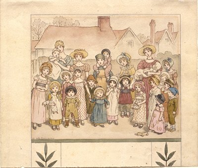 Straßenschauspiel von Kate Greenaway