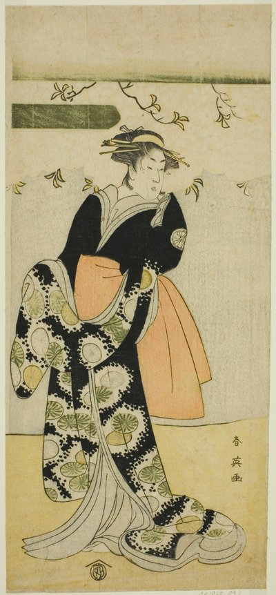 Der Schauspieler Segawa Kikunojo III in einer nicht identifizierten Rolle von Katsukawa Shun