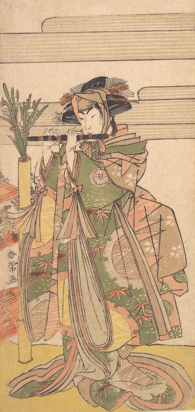 Der dritte Segawa Kikunojo als Frau, ca. 1780 von Katsukawa Shunjo