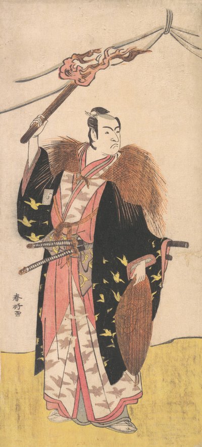 Ichikawa Monosuke II als Soga no Juro Sukenari von Katsukawa Shunko
