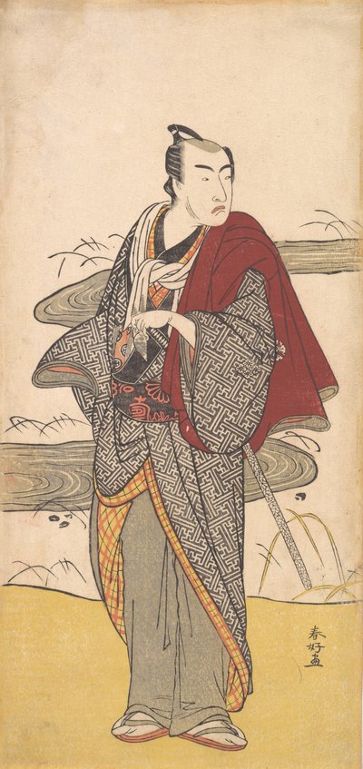Der Schauspieler Matsumoto Koshiro 4. als Mann, ca. 1780 von Katsukawa Shunko