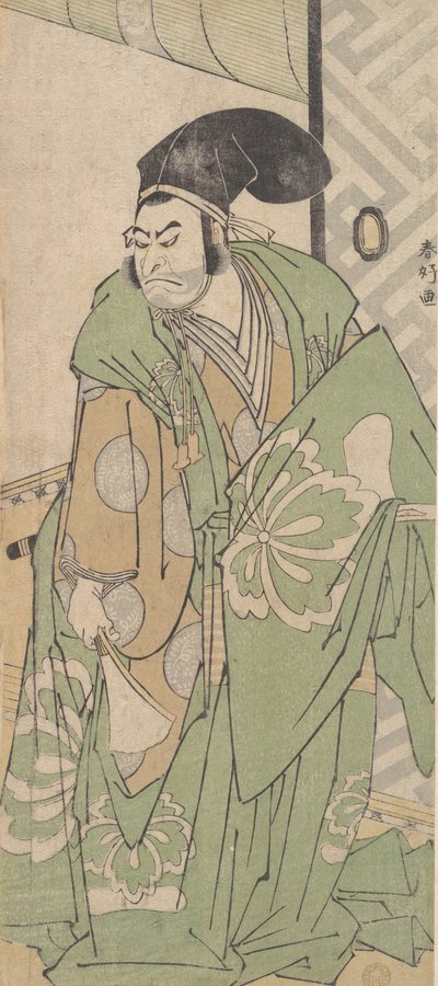 Der erste Nakamura Nakazo in der Rolle von Ko no Moronao, Juni 1786 von Katsukawa Shunko