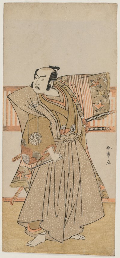 Ichimura Uzaemon IX als Soga no Juro, Mitte der 1770er Jahre von Katsukawa Shunsho