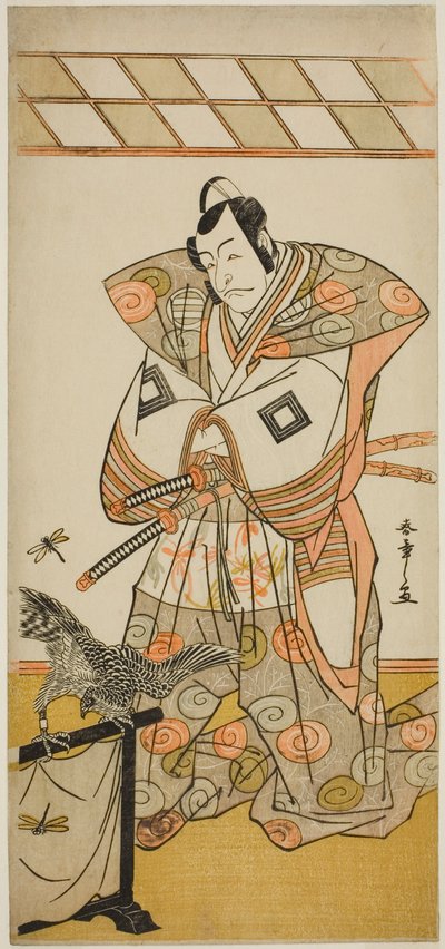 Der Schauspieler Ichikawa Danjuro V als Ashikaga Takauji im Stück Kaeribana Eiyu Taiheiki, aufgeführt im Nakamura Theater im elften Monat, 1779 von Katsukawa Shunsho