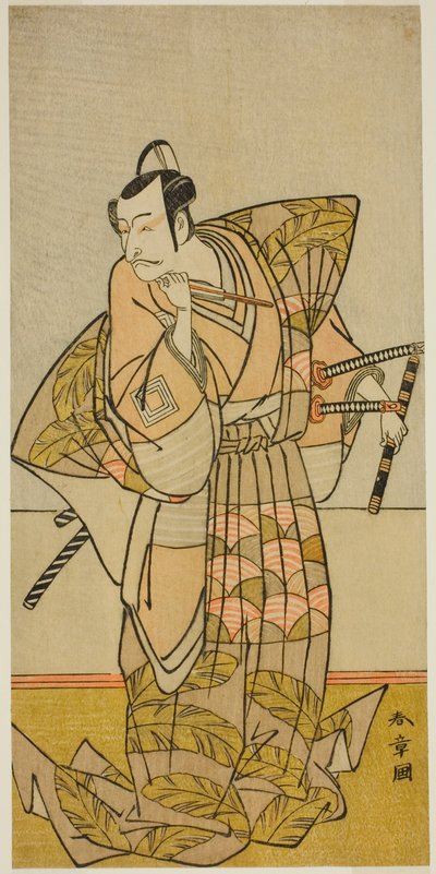 Der Schauspieler Ichikawa Danjuro V als Chichibu no Shigetada von Katsukawa Shunsho