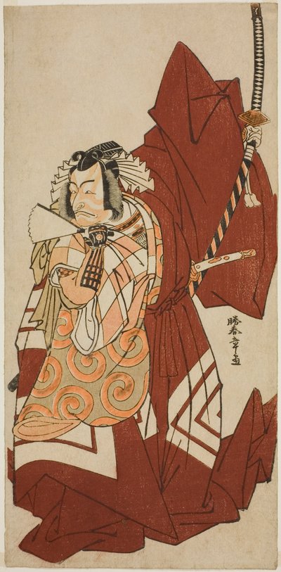 Der Schauspieler Ichikawa Danjuro V als Hannya no Goro im Stück Sugata no Hana Yuki no Kuronushi, aufgeführt im Nakamura-Theater im elften Monat, 1776 von Katsukawa Shunsho