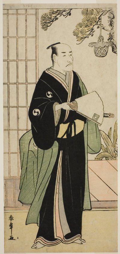 Der Schauspieler Ichikawa Danjuro V als Oboshi Yuranosuke im Stück Kanadehon Chushingura, aufgeführt im Nakamura-Theater im fünften Monat, 1783 von Katsukawa Shunsho