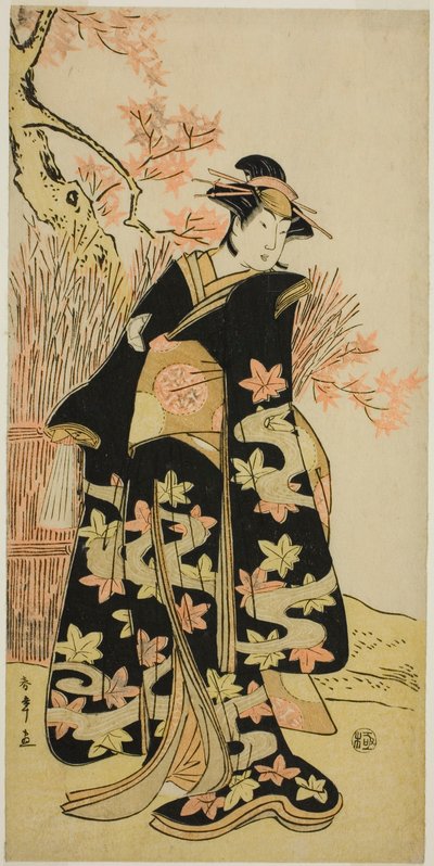 Der Schauspieler Iwai Hanshiro IV in einer unbekannten Rolle von Katsukawa Shunsho