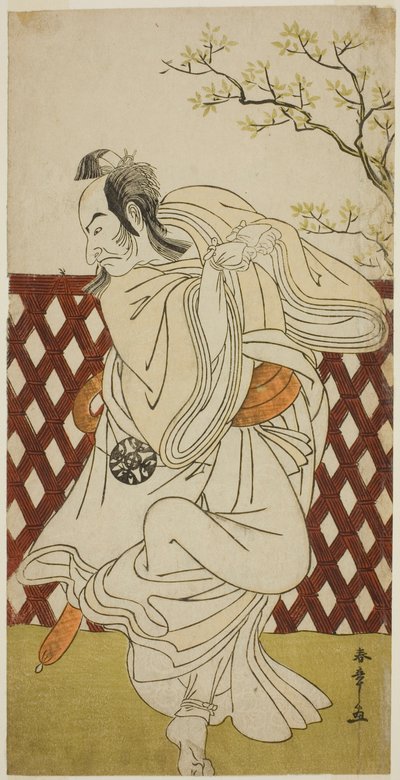 Der Schauspieler Nakamura Nakazo I als Sakon-gitsune im Stück 
