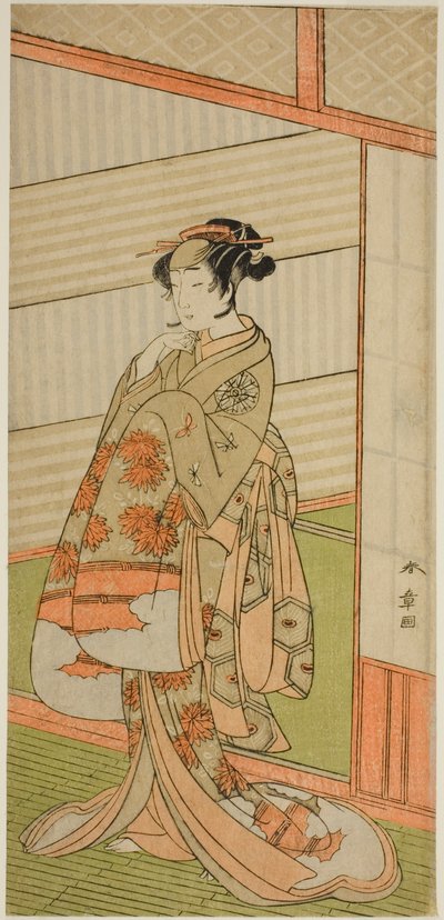 Der Schauspieler Nakamura Noshio I in einer unbekannten Rolle von Katsukawa Shunsho