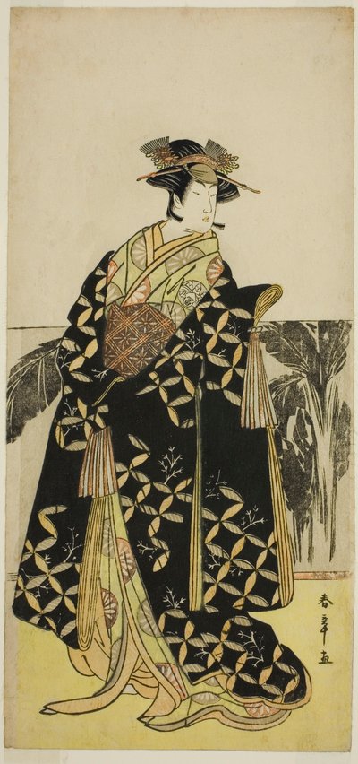 Der Schauspieler Nakayama Tomisaburo I in einer unbekannten Rolle von Katsukawa Shunsho