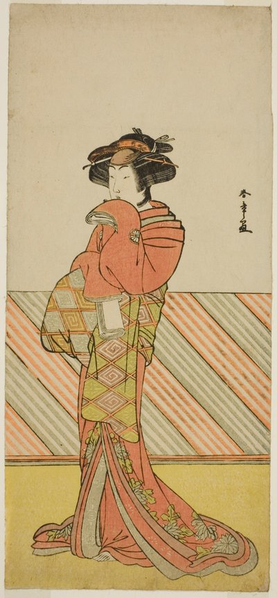 Der Schauspieler Segawa Kikunojo III in einer nicht identifizierten Rolle von Katsukawa Shunsho