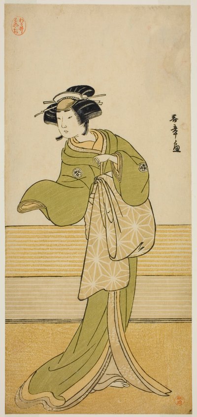 Der Schauspieler Yamashita Mangiku I in einer nicht identifizierten Rolle von Katsukawa Shunsho