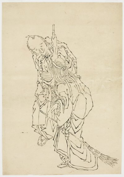 Jo und Uba; Thema von Takasago, ca. 1815-1849 von Katsushika (school of) Hokusai
