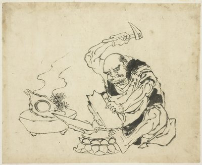 Zen-Mönch verbrennt Bild des Buddha (T