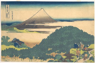 Kissenkiefer in Aoyama, aus der Serie Sechsunddreißig Ansichten des Berges Fuji von Katsushika Hokusai