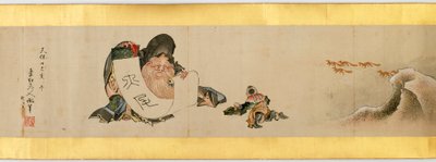 Detail einer Bildrolle mit verschiedenen Bildern, Edo-Periode, 1839 (Detail) von Katsushika Hokusai