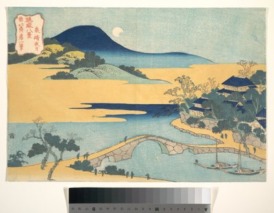 Abendmond bei Izumizaki, aus der Serie Acht Ansichten der Ryūkyū-Inseln von Katsushika Hokusai