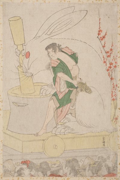 Festwagen für das Jahr des Hasen von Katsushika Hokusai